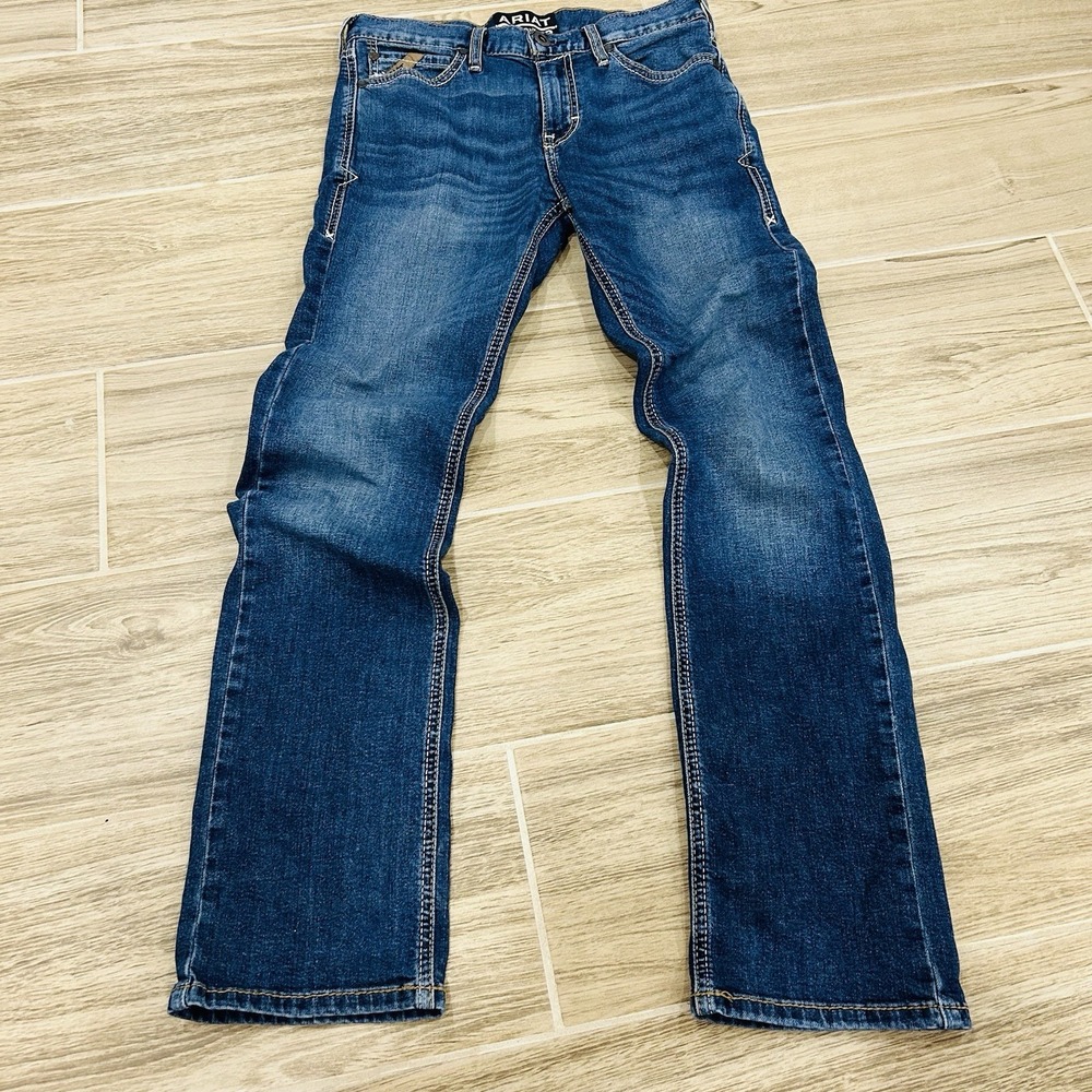 Ariat M8 Modern Slim Leg Jeans Men's Size 29x32 Medium Washed Denim
